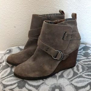 Lucky brand Wedge Booties